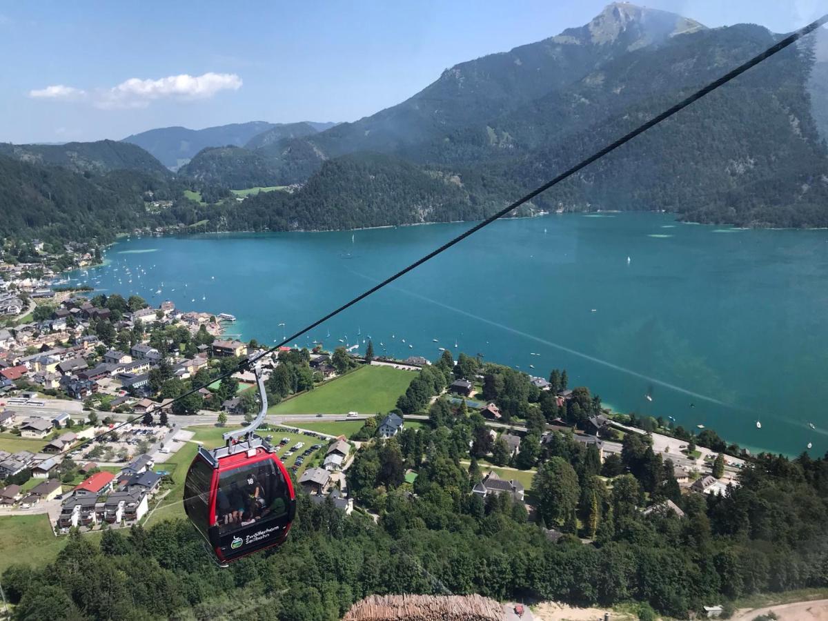 Wolfgangsee Ferienappartement „Bergliebe“ Strobl Exterior foto