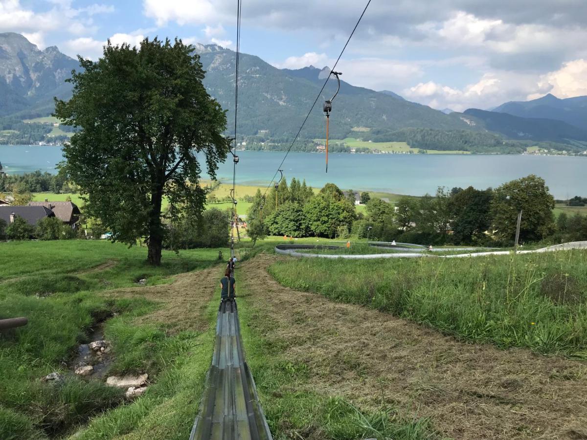 Wolfgangsee Ferienappartement „Bergliebe“ Strobl Exterior foto